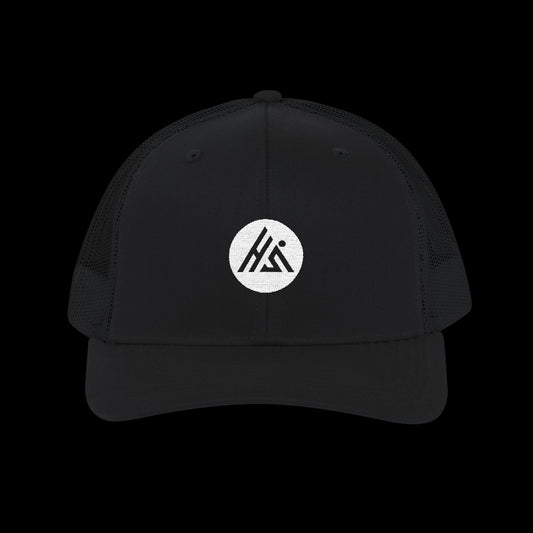 His Logo Embroidered Snapback Trucker Hat