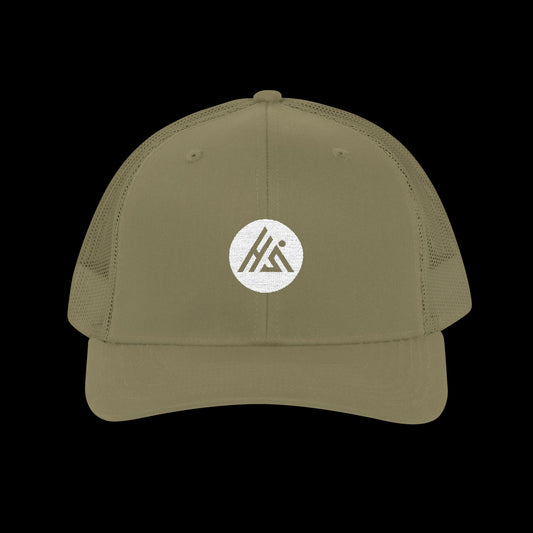 His Logo Embroidered Snapback Trucker Hat